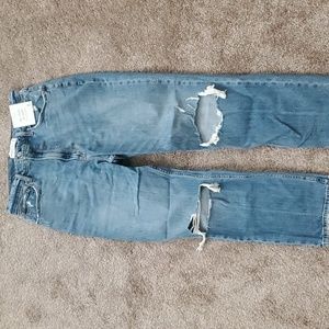 Abercrombie & Fitch The Ankle Straight Ultra High Rise